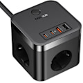Miniatyrbillede 2 af 2: Baseus PowerCombo Cube med 2xUSB 2xUSB-C og 3 strømstik