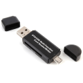 Miniatyrbillede 2 af 2: 2i1 Memorycardlæser USB/MicroUSB