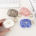 Miniatyrbillede 4 af 4: Blødt beskyttelsesetui til AirPods Pro - blå/klar