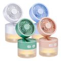 Miniatyrbillede 1 af 2: Bordventilator med luftfugter og LED-belysning - 350 watt