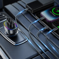 Miniatyrbillede 2 af 3: Joyroom Biloplader med 2 x USB-C, 2 x USB 70W - Sort
