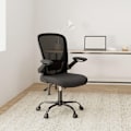 Miniatyrbillede 1 af 7: Ergonomisk kontorstol med armlæn og justerbart ryglæn - Sort