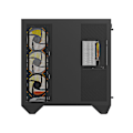 Miniatyrbillede 9 af 10: Darkflash DY470 computerchassis med 4 ARGB-blæsere - sort