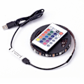 Miniatyrbild 1 av 7: Led Slinga 5050 USB rgb färg Remote 24knappars - 3 meter Vatten