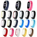 Miniatyrbillede 2 af 2: Elastisk rem til Xiaomi Mi Band 5 Sort & Rød