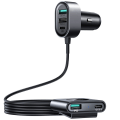 Miniatyrbillede 2 af 3: Joyroom Multi Car Charger 2xUSB-C PD + 2xUSB QC3.0 72W - Sort