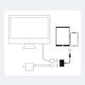 Miniatyrbild 3 av 4: Joyroom Adapter Lightning till HDMI + Lightning