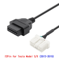 Miniatyrbild 5 av 5: ODB Adapter - Tesla Model X / S 2012-2015 OBDII till 12 Pin OBD