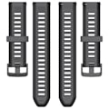 Miniatyrbillede 3 af 3: Silikonearmbånd til Garmin Forerunner 165 22mm - Sort