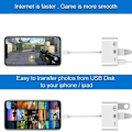 Miniatyrbillede 10 af 10: iPhone/iPad switch fra lightning til Ethernet + USB + Lightning