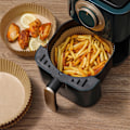 Miniatyrbillede 3 af 3: Rundt bagepapir til Airfryer 20 cm - 100 pakker - Medium