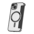 Miniatyrbillede 1 af 5: Smart Chrome Mag Cover til iPhone 15 Plus - Sort