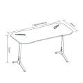 Miniatyrbillede 4 af 4: Spillebord med RGB 140 cm