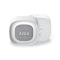 Miniatyrbillede 1 af 3: Forverer LED-vækkeur med natlys - hvid