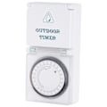 Miniatyrbild 2 av 5: Analog timer för utomhusbruk med väderbeständig konstruktion