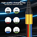 Miniatyrbillede 4 af 6: 4-i-1 Ladekabel USB-C med Micro-USB,  USB-C og 2 Lightning-udtag