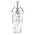 Pikkukuva 1 / 3: Lasinen cocktail-ravistelija 400 ml, jossa on resepti ja mittau