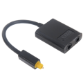 Miniatyrbillede 1 af 5: Toslink optisk splitter med dobbelte udgange