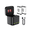 Miniatyrbillede 1 af 2: Telesin batterioplader til GoPro Hero 13 Black med tre kanaler
