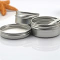 Miniatyrbillede 7 af 7: Aluminiumkrukke med Låg 27 x 56 mm