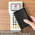 Miniatyrbillede 3 af 4: PopUp-pung med RFID-beskyttelse i svart kulfiber