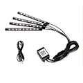 Miniatyrbillede 1 af 10: 4 stk LED-strips til bilindretning