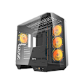 Miniatyrbillede 1 af 10: Darkflash DY470 computerchassis med 4 ARGB-blæsere - sort