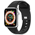 Miniatyrbillede 1 af 2: Silikonearmbånd til Apple Watch 38/40/41mm - Sort