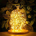 Miniatyrbild 2 av 9: Ljusslinga / Led-slinga 10meter - 100st varmvita lampor
