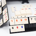 Miniatyrbild 3 av 6: Mahjongspel i kompakt format, komplett set för traditionellt ki