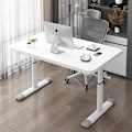 Pikkukuva 1 / 4: Korkeussäädettävä Pöytä 80x60 cm – Kompakti ja Ergonominen Työp