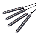 Miniatyrbillede 3 af 8: Belysning Bilgulv 36 stk. LED 4-i-1 RGB Neon - Lydkontrol og Fj