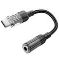 Miniatyrbild 2 av 3: Ljudadapter USB-C till 3,5 mm kontakt med mikrofonstöd