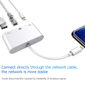 Miniatyrbillede 4 af 10: iPhone/iPad switch fra lightning til Ethernet + USB + Lightning