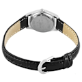 Miniatyrbild 2 av 2: Excellanc damklocka med armband i konstläder – svart/silver med