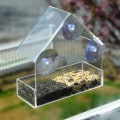 Miniatyrbillede 6 af 6: Fuglefoderautomat i gennemsigtigt husdesign til vinduer - med v