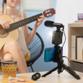 Miniatyrbillede 2 af 8: Vloggingkit til mobiltelefonen med lys, mikrofon og fjernkontrol