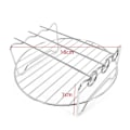 Miniatyrbillede 1 af 2: Grillstativ med spyd til Air Fryer 18x7cm