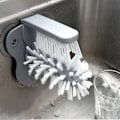 Miniatyrbild 3 av 5: Diskborste med sugkoppar 2-delar - För glas