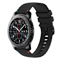 Miniatyrbillede 1 af 4: Silikonearmbånd til Samsung Galaxy Gear S3 Frontier - Sort