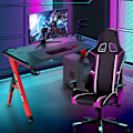 Miniatyrbillede 1 af 2: Spillebord med RGB - Sort med røde ben