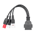 Pikkukuva 4 / 4: ODBII Adapteri - Honda / Yamaha 3in1 OBDII Hona 3 Pin+4 Pin+6 P