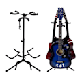 Miniatyrbild 1 av 5: Gitarrställ för 3 gitarrer – justerbar höjd 60–105 cm och lutan