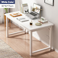 Miniatyrbillede 2 af 2: Skrivebord med MDF-bordplade 80 cm - Hvid