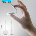 Miniatyrbillede 3 af 8: Høretelefon- og ladeadapter 2 x Lightning + 3,5mm til Lightning
