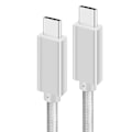 Miniatyrbillede 2 af 2: USB-C til USB-C-kabel USB 3.2 C PD100W 20GB/s 5A Hvidt