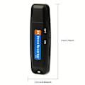 Miniatyrbillede 3 af 3: Diktafon via USB - Sort