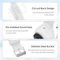 Miniatyrbild 4 av 7: Silikonarmband till Insta360 GO 3 / GO 3S - Vit
