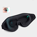 Miniatyrbild 2 av 2: Sovmask 3D med memory foam - svart
