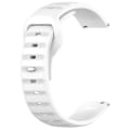 Miniatyrbillede 1 af 3: Silikonearmbånd til Samsung Galaxy Watch 7 20mm - Hvid